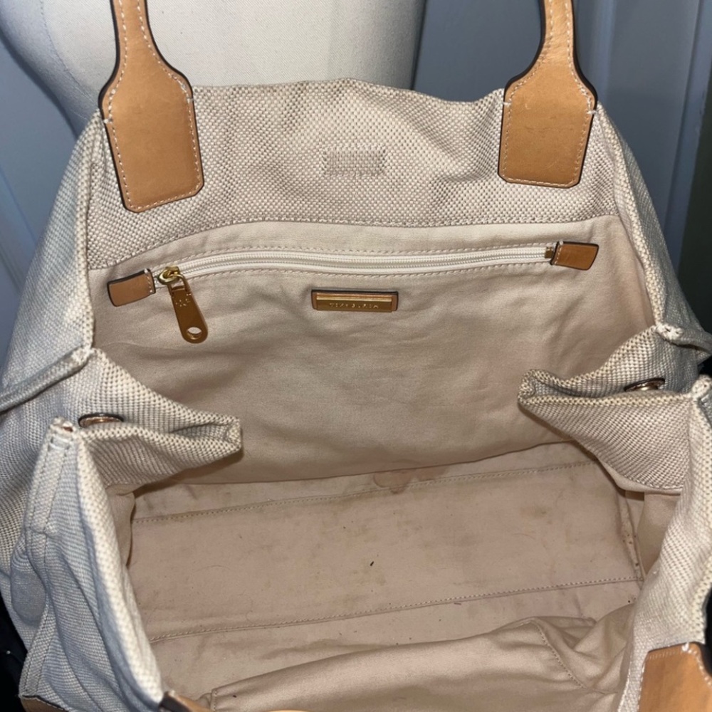 Tory Burch Ella canvas summer tote! - Picture 5 of 5